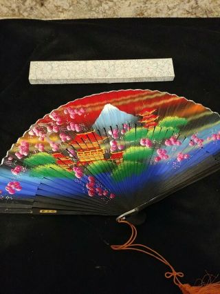 Antique Japanese Hand Painted Fan