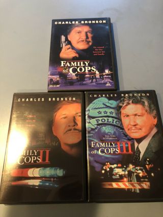 Charles Bronson: Family Of Cops Trilogy 1 2 3 (rare Action Dvd) Pg 13