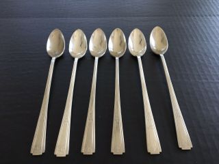 National Silver Co Lady Grace Iced Tea Spoons Set Of 6