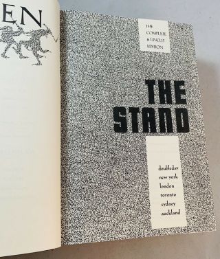 The Stand - Stephen King - Red Leather Library Edition - Highly Desirable - VERY RARE 3