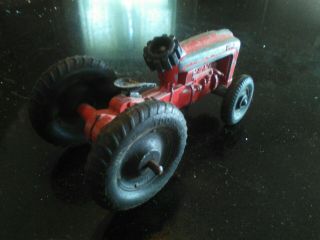 Vintage Tootsietoy Ford Tractor,  Very Rare " Red Top " Model