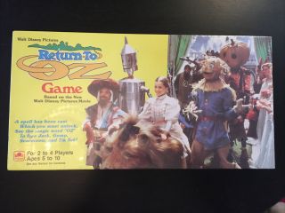 The Wizard Of Oz Return To Oz Board Game Factory Walt Disney 1985 Rare