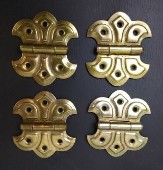 Set Of 4 Vintage Butterfly Hinges Made In Japan
