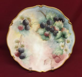 Antique T&v Limoges 9 1/2 " Cabinet Plate - Hand Painted