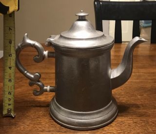Rare Wilton Columbia Pewter Tea Pot Kettle