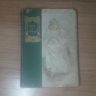 Very Rare Alice In Wonderland Adventures Of Wonderland Hardcover Book 1900s