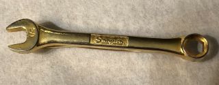 Vintage Snap - On Tools 1/4 " Wrench Tie Bar Clip Gold Tone