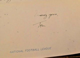 RARE Vintage Buffalo Bills Letter From Tom S.  Ehlers w/Envelope and 2