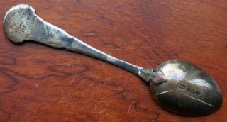 " Hole In One " Nivelle Golf Club (tunbridge Wells) Silver & Enamel Spoon,  110cm.
