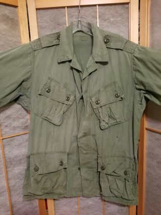 Vietnam 1st Pattern Exposed Button Jungle Jacket,  Rare