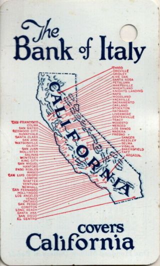 Very Rare 1927 Bank Of Italy Pocket Calendar The Bank Of Italy Covers California