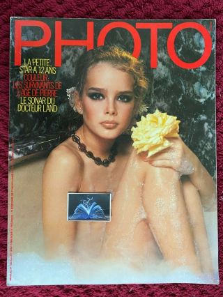 French Photo July 1978 N.  130 Brooke Shields :pretty Baby By Gary Gross Very Rare