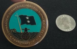 Rare 2 Star Admiral Comsubpac Commander Submarine Force Pacific Challenge Coin