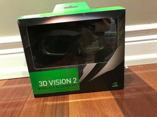 Rare Nvidia 3d Vision 2 Kit With Ir Emitter & Lightboost Capable Nvidia Glasses