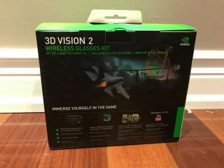 Rare NVIDIA 3D Vision 2 Kit with IR Emitter & Lightboost Capable NVidia Glasses 2