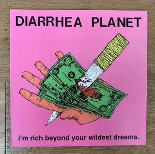 Diarrhea Planet I’m Rich Beyond Your Wildest Dreams Rare Hot Pink Vinyl