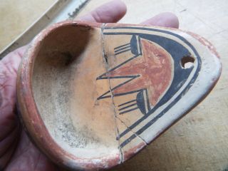 VERY RARE Old AMERICAN INDIAN Pueblo Pottery HANGING POT X MUSEUM PIECE 2
