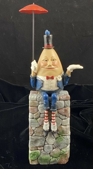 Very Rare Jim Shore 10 1/2” Humpty Dumpty Figurine 1996 Early Style
