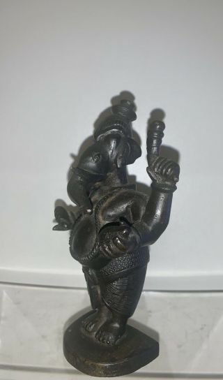 ANTIQUE INDIAN BRONZE GANESH HINDU ELEPHANT GOD GANESHA Ganapati Vinayaka 3