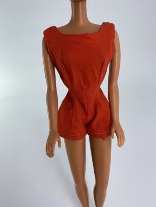 Vintage Mattel Barbie Fashion Pak Red Scoop Neck Playsuit