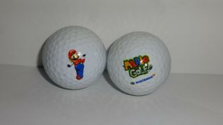 Mario Golf Ball 2 Ball Set - Rare - Nintendo 64 N64 Employee Promo