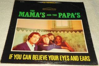 The Mamas And Papas - If You Can Believe - 1966 Stereo Rare Black Border Cover
