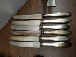 6 Community Plate 1914 Patrician Pattern French Knives Oneida