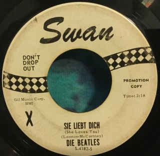 Beatles 45 Sie Liebt Dich / I’ll Get You Swan White Label Promo Wlp Rare