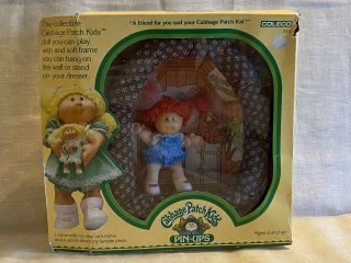 Vintage Cabbage Patch Kids Pin - Ups Charlene Jenny & Her Clubhouse Nib Coleco 80s