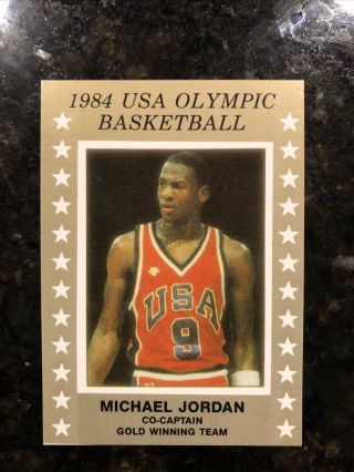 1984 Usa Olympic Basketball Michael Jordan Promo Rare