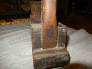 Rare Antique hand made wooden block plane well made with blade 2