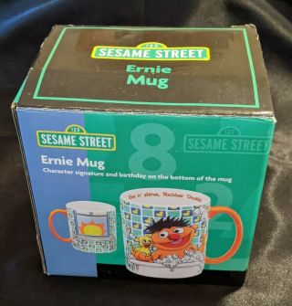 Extremely Rare Gund Sesame Street Ernie 3d Coffee Mug 2004 Euc