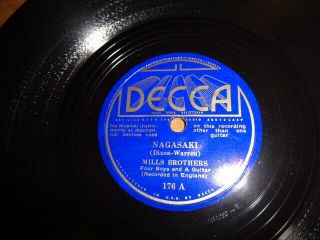 Rare 1934 Decca Sunburst lb.  78/MILLS BROTHERS - 4 Boys&A Guitar/E, 2