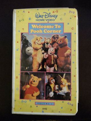 Walt Disney Home Video Welcome To Pooh Corner Volume 1 Vhs Rare