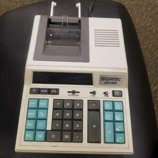 Swintec 401 Dp Adding Machine Calculator Printer 10 Key Calculator