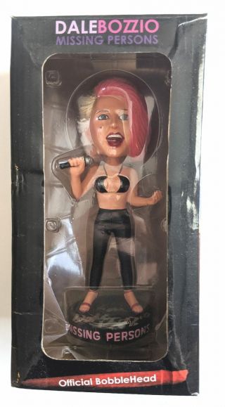 Rare Dale Bozzio Missing Persons Autographed Bobblehead Signed Twice 1 Of 504