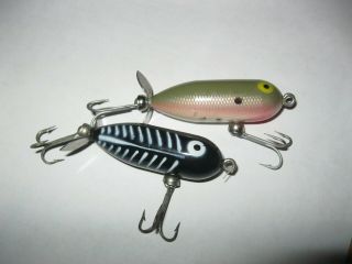 2 Heddon Tiny Torpedo fishing lures different colors 2