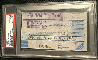 Dudley Moore Signed Very Rare 1985 American Express Card Receipt (psa " Slabbed ")