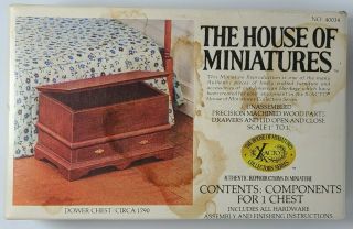 1/12 Dower Chest Kit 40001 House Of Miniatures 1970s Open/verified Rare?