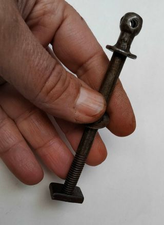 Antique French Bed Bolt Screw 4 3/8  Long