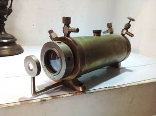 Rare.  Vintage Arthur H Thomas Co.  Optical Gas Instrument,  In Bronze