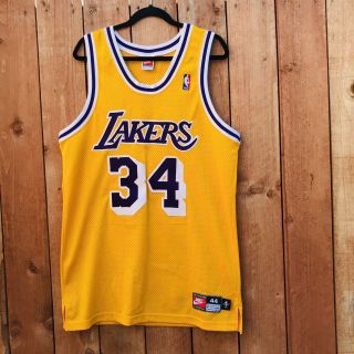 Authentic 1998 Nike Lakers Shaq Shaquille O’neal Jersey Men Size Large Rare Kobe