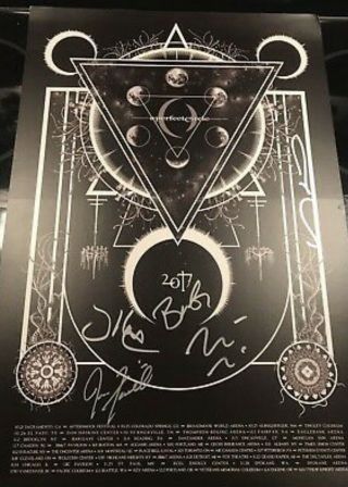 Autographed Maynard James Keenan A Perfect Circke Signed Rare Vip Poster