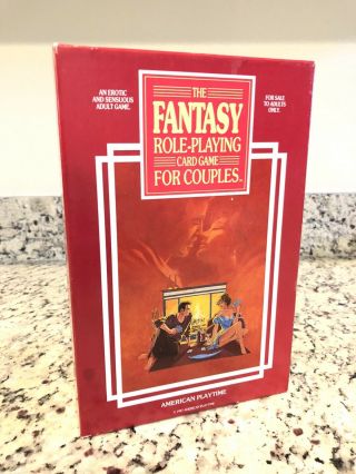 Euc Rare 1987 The Fantasy Role Playing Card Game Adult Erotic American Playtime