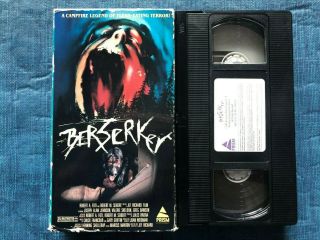 Berserker - Aka The Nordic Curse (vhs,  1987) - Sp Mode - Rare And Oop