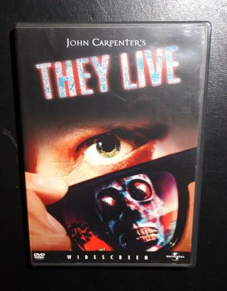 They Live (dvd,  2003) Rare Horror Cult Authentic Us B - Movie