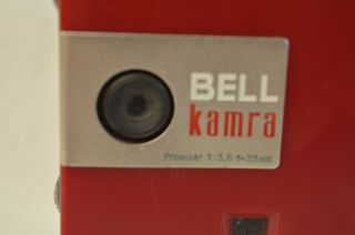 RARE VINTAGE KOWA BELL KAMRA RED TRANSISTOR RADIO CAMERA COMBO KTC 62 VGC 3