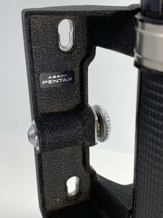 Pentax Black Hand Grip Flash Bracket Old - Type For 6x7 67 AF400T Rare Exc, 2