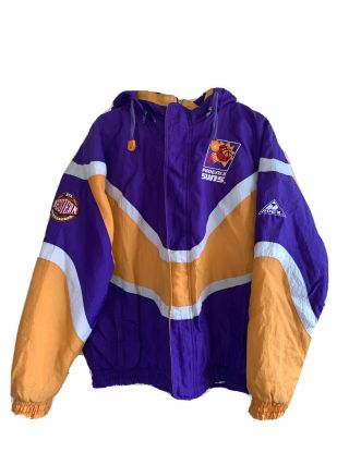 Rare Vintage Phoenix Suns 90’s Nba By Apex One Jacket Size Mens Medium