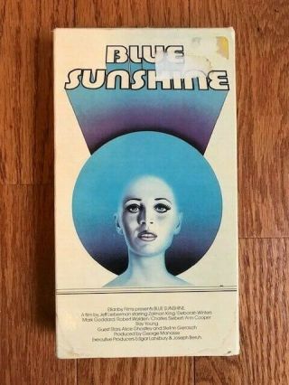 Blue Sunshine (1977,  Vhs) 1970s Psychedelic Horror Sci - Fi.  Rare.